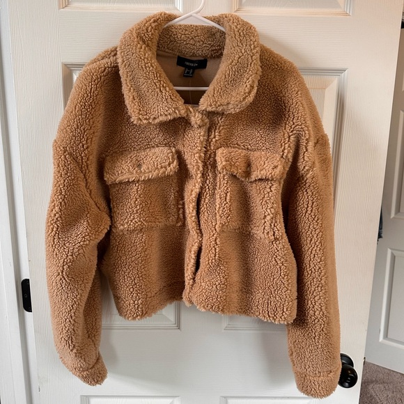 NWT Forever21 cropped teddy coat - Picture 1 of 4